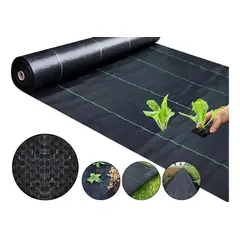 AMBM SHOP - Malla Antihierbas 2x10m Tela Geotextil Control De Maleza