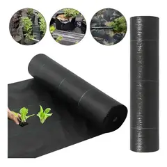 AMBM SHOP - Malla Antimaleza Película para acolchado 1.5m De Ancho X 10m De Largo