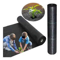 AMBM SHOP - Malla Antimaleza, Cubresuelo 1.2m De Ancho X 10m De Largo