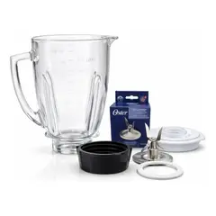 GENERICO - Vaso De Vidrio Redondo Completo Para Juguera Licuadora Oster