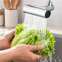GENERICO - Extensor De Grifo Cocina 4 En 1 Giratorio 360° Cascada Universal