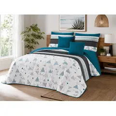 GENERICO - Quilt de Verano 2 plazas con Diseño B005