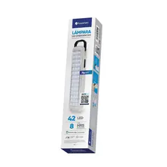 POWERLAB - Lámpara de emergencia 42 led recargable, duración 8h