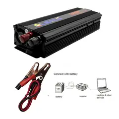 GENERICO - Inversor Corriente 12v 220v 1500w Auto Portátil Olsace
