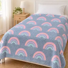 DORAL - Manta Luminosa Infantil 1.5 Plazas Arcoiris
