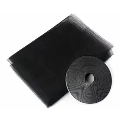 GENERICO - Malla mosquitera 1.30x1.5mt nylon negro Cerram