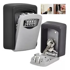 GENERICO - Caja Seguridad Porta Llave Candado Clave para Muro