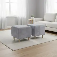 DISEÑOS VALESTRINI - POUF CUADRADOS EN FELPA
