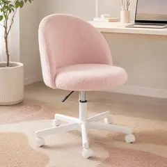 VIDITA - Silla Nova Terciopelo Silla De Escritorio Ergonómica Giratoria Oficina Estudio