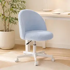 VIDITA - Silla Nova Terciopelo Silla De Escritorio Ergonómica Giratoria Oficina Estudio