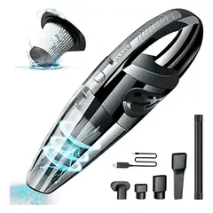 GENERICO - Aspiradora De Mano 120w Recargable De Alta Potencia Portátil
