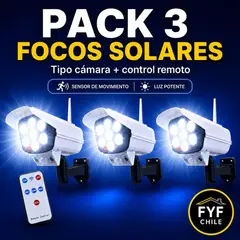 OEM - Focos Solares Tipo Camara Con Sensor De Movimiento Foco