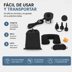 MOVI - Colchón inflable para auto Incluye inflador