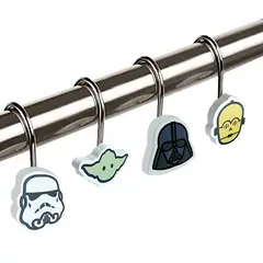 VAIS - Ganchos De Cortina Ducha Baño Star Wars Pack Set 12 Unids