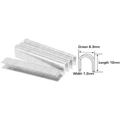 INGCO - GRAPAS U CAJA 1000 UNIDADES 10X1.2MM STS0412