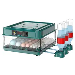 KERU - Incubadora Automática 48 Huevos con Volteo, Control de Temperatura y Doble Alimentación