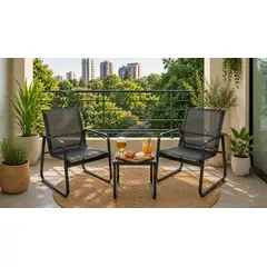 ALERIA - Juego Set Terraza Terral 3 piezas