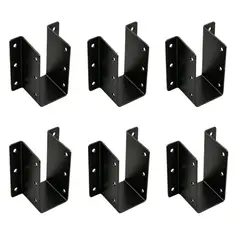 AMBM SHOP - Pack 6 Unidades Soporte Para Viga De Madera 2x6 Para alas Externas