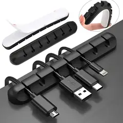 KOKILA - Organizador Cables 7ranuras / Pack 2 Piezas