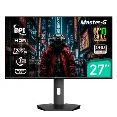 MASTER G - Monitor Gamer 27" QHD IPS Pivote 90 180Hz 1Ms MGMG2750Q