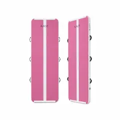 KAUT - Airtrack Gimnasia Yogamat Colchoneta Inflable 3 metros Rosada
