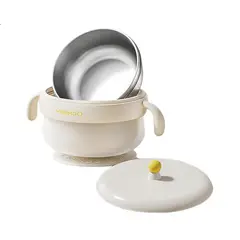 YEEHOO - Bowl térmico para bebé con interior de acero inoxidable 316L