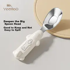 YEEHOO - Cuchara de acero inoxidable 316 para alimentación de bebé