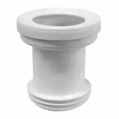 WASSER - Manguito Tube Recto 9 cm PVC Blanco con Junta Labiada