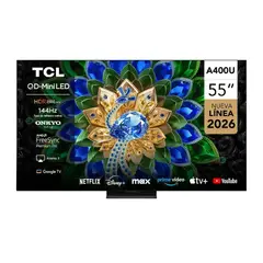 TCL - Smart TV 55" QD-Mini LED UHD 4K A400U