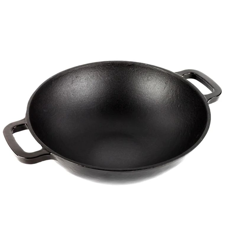 MAGEFESA Wok Ferro Negro 30 cm Hierro Fundido