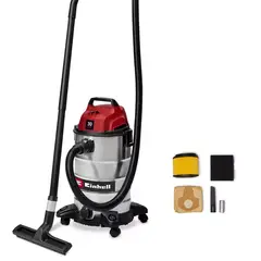 EINHELL - ASPIRADORA SECO Y HUMEDO - 950W - 30L - ACERO INOXIDABLE