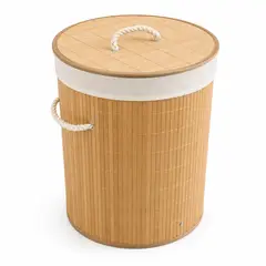 GENERICO - Canasta De Ropa Sucia Canasto Para Ropa Plegable De Bambu