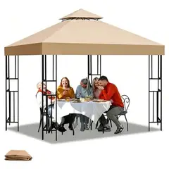 AMBM SHOP - Repuesto De Techo Para Toldo Pérgola 3x3 Mt Techo de Doble Capa Ventilado protección UV 95%