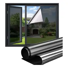 ATURE - Lámina Espejada De Adhesión Electrostática Para Ventana 60cm
