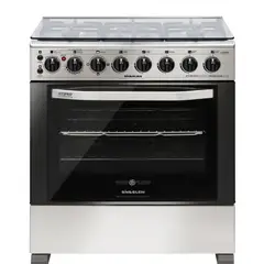 SINDELEN - COCINA GAS 5 QUEMADORES HIBRIDA CH-740NI