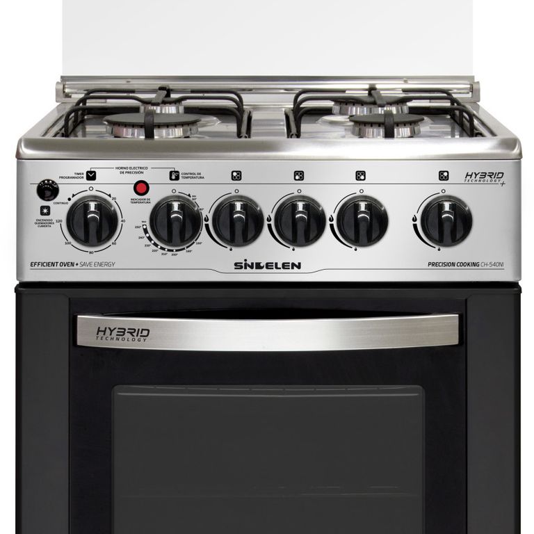 COCINA 4 QUEMADORES HÍBRIDA CHORNO ELÉCTRICO