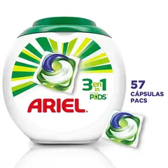 ARIEL - Detergente Pods 3 en 1 - 57 Cápsulas