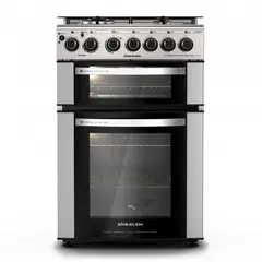 SINDELEN - COCINA GAS HIBRIDA 4 PLATOS DOBLE HORNO CH-660DHIN