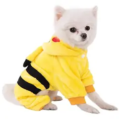 DANWEILE - Ropa para mascotas pequeñas y medianas - Pikachu amarillo-L