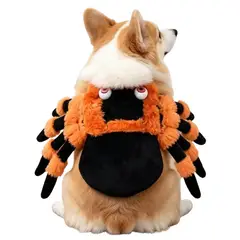 DANWEILE - Disfraz para mascotas de tamaño pequeño a mediano - Disfraz araña-S