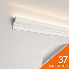 CNP - Cornisa C1 59x37mm x 2mt Tipo PVC Caja 37 unidades