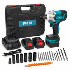 DOPA - Llave De Impacto Inalámbrica W-170 Tipo Taladro Kit 2 Batería