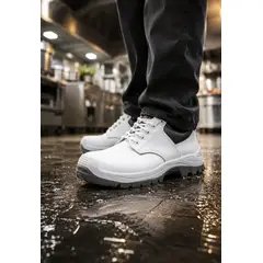 TRECK - Zapato de Seguridad Blanco Talla 40