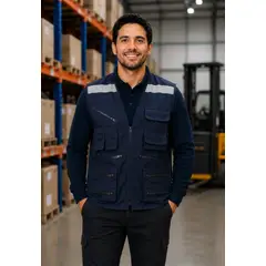 MTX - Geologo Gabardina Azul Marino Talla S