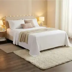 VIDA BUENAS - Juego Sábanas 180 Hilos Hotel Ultra Suave 2 Plazas Con Fund