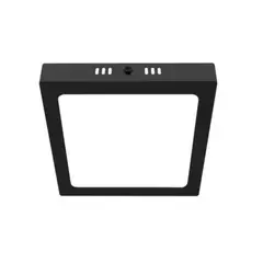 EL CONTAINER - PANEL SOBREPUESTO NEGRO PRO CUADRADO 18W FRIO 6500K KONNERGIE