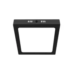 EL CONTAINER - Panel sobrepuesto negro pro cuadrado 12w neutro 4000k konnergie