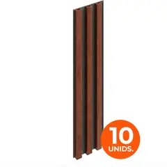 DOER - Wall Panel WPC Decorativo Nogal Imperial, 240x16, 22mm, Caja 10 Unids.