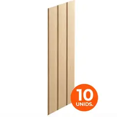DOER - Wall Panel WPC Decorativo Cedro Arena, 240x19,5cm x 12mm, Caja 10 Unids.