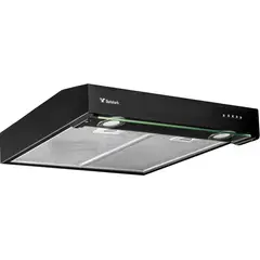 GUTSTARK - Campana de cocina Extractora Slim 60 Cm Negra 3 Velocidades